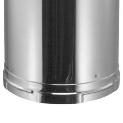 DuraVent DuraPlus 12 X 6 Inch Diameter 430 Stainless Steel Triple Wall Wood Burning Stove Pipe Connector To Vent Smoke/Exhaust, Silver 4 DuraVent DuraPlus 12 X 6 Inch Diameter 430 Stainless Steel Triple Wall Wood Burning Stove Pipe Connector To Vent Smoke/Exhaust, Silver - Image 2
