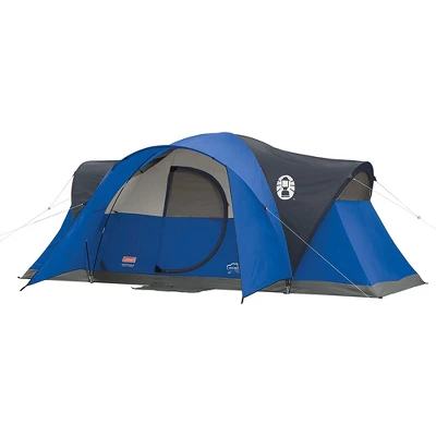 Coleman Montana 8 Person Cabin Camping Hiking Tent With Hinged Door, Blue & Kompact Lightweight Degree 20 Fahrenheit Sleeping Bag (2 Pack) 3 Coleman Montana 8 Person Cabin Camping Hiking Tent With Hinged Door, Blue & Kompact Lightweight Degree 20 Fahrenheit Sleeping Bag (2 Pack)