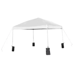 Emma And Oliver 10'x10' Weather Resistant, UV Coated Pop Up Canopy Tent With Sandbags And Wheeled Case -OUTSUNNY Sales GUEST 09d4f2d5 a318 4f83 89b5 bb9f9c353216