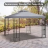 Outsunny 10' X 10' Gazebo Replacement Canopy 2 Tier Top UV Cover Pavilion Garden Patio Outdoor(TOP ONLY) -OUTSUNNY Sales GUEST 0d4e8212 efcd 42a7 83d9 2d28f31f698e
