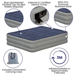Flash Furniture 18 Inch Air Mattress With ETL Certified Internal Electric Pump And Carrying Case -OUTSUNNY Sales GUEST 0efce970 04b3 4a98 a3d5 9e5b02c2f345