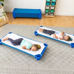 ECR4Kids Streamline Cot, Standard Size, Classroom Furniture, Blue, 6-Pack -OUTSUNNY Sales GUEST 143206db bf33 41b1 bce7 a0fde0312fb4