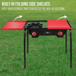 Hike Crew Double-Burner Camping Stove, Portable Propane Stovetop W/Bag 13 Hike Crew Double-Burner Camping Stove, Portable Propane Stovetop W/Bag -OUTSUNNY Sales GUEST 14cb62e0 21f9 4f00 b782 36e1723a94c9