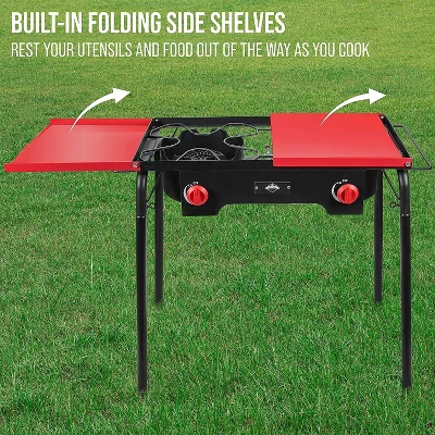 Hike Crew Double-Burner Camping Stove, Portable Propane Stovetop W/Bag 8 Hike Crew Double-Burner Camping Stove, Portable Propane Stovetop W/Bag - Image 6