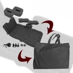 Zone Tech Car Inflatable "Air Mattress" Bed With Back Seat With 2 Air Pillows – Pump Kit - Vacation Camping Blow Up Pad -OUTSUNNY Sales GUEST 1578bdd2 c5fe 4545 be9f 7880db7c90bf