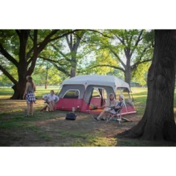 Core Eqipment 14'x9' 9-Person Instant Cabin Tent With Rain Fly And Carry Bag - Red -OUTSUNNY Sales GUEST 16d48753 f120 4afc b203 03c35603a255