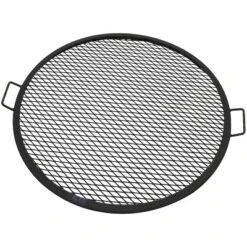Sunnydaze Decor Sunnydaze Outdoor Camping Or Backyard Heavy-Duty Steel Round X-Marks Fire Pit Cooking Grilling Grate -OUTSUNNY Sales GUEST 18006585 5aa4 4eac bbc4 0e85f35edae4