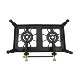 Stansport Double Burner Cast Iron Stove With Regulator Hose