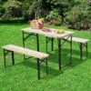Outsunny 6' Portable Picnic Table And Bench Set, Outdoor Wooden Folding Camping Dining Table Set For Patio Garden Outdoor Activities -OUTSUNNY Sales GUEST 1af47b0b b4ab 4a41 bb4e d76dbed359ec