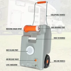 Hike Crew RV Water Tank, Portable RV Waste Holding Tank W/Metal Handle -OUTSUNNY Sales GUEST 1dded275 c294 4489 8c70 a79d121bca9e