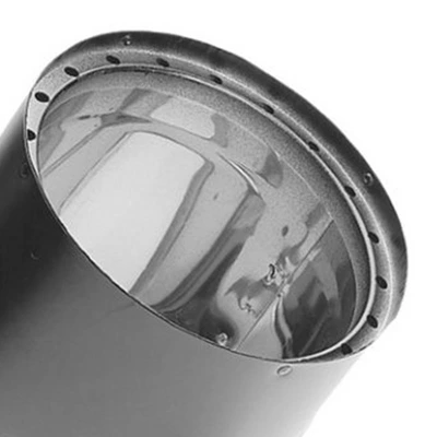 DuraVent 6DVL-E45 DVL Galvanized Steel/Stainless Steel Double Wall Wood Burning Stove 45 Degree Elbow Connector, 6 Inch Diameter 4 DuraVent 6DVL-E45 DVL Galvanized Steel/Stainless Steel Double Wall Wood Burning Stove 45 Degree Elbow Connector, 6 Inch Diameter - Image 2