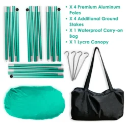 Costway Family Beach Tent Canopy W/ 4 Poles Sandbag Anchors 7'x7' UPF50+ Green -OUTSUNNY Sales GUEST 20e47d56 db14 461f bda9 82ca185fbd30