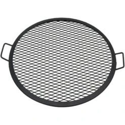 Sunnydaze Decor Sunnydaze Outdoor Camping Or Backyard Heavy-Duty Steel Round X-Marks Fire Pit Cooking Grilling Grate -OUTSUNNY Sales GUEST 21442874 50d1 4132 995f 264a26abf3a9
