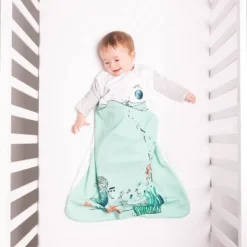 JumpOff Jo Baby Sleep Bag, Wearable Blanket, 100% Cotton, Sleeveless, 2-Way Zipper For Easy Diaper Changing
