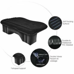 Costway Inflatable Car Air Backseat Mattress Flocking Travel SUV Camping Pad Pill & Pump -OUTSUNNY Sales GUEST 246a2250 613c 4859 b95a b0a0ef612493