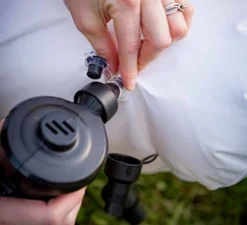 HearthSong Portable Lightweight Electric Pump With Multiple Nozzle Attachments For Inflatables