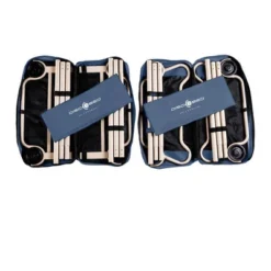 Disc-O-Bed Large Camo-O-Bunk 2 Person Bench Bunked Double Bunk Bed Cots With 2 Side Organizers And Carry Bags For Outdoor Camping Trips, Navy -OUTSUNNY Sales GUEST 276aed52 82c7 43ac 9c44 3a78ccad88a7