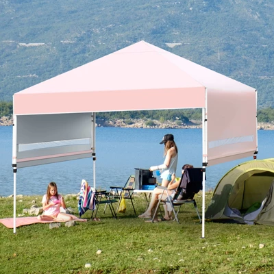 Tangkula 10x17ft Pop Up Canopy 3 Height Adjustment Folding Tent With Roller Bag 4 Tangkula 10x17ft Pop Up Canopy 3 Height Adjustment Folding Tent With Roller Bag - Image 2