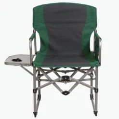 Kamp-Rite KAMPCC413 Compact Director's Chair Outdoor Furniture Camping Folding Sports Chair With Side Table And Cup Holder, Green/Gray (2 Pack) -OUTSUNNY Sales GUEST 2f89483a d041 405d 8cb4 18dba4fd0482