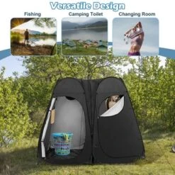 Costway Outdoor 7.5FT Portable Pop Up Shower Privacy Tent Dressing Changing Room Camping -OUTSUNNY Sales GUEST 2fdc07ce cd87 449c ae13 34d913cc51b4