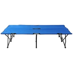 Outsunny 2 Person Folding Camping Cot, Portable Sleeping Cot With Carry Bag -OUTSUNNY Sales GUEST 311322a1 ec48 4f77 bfa5 dc14f65b7116