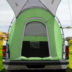 Outsunny Truck Bed Tent For 5'-5.5' Bed With Awning, Portable Pickup Truck Tent For 2-3 Persons