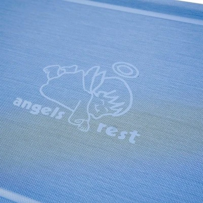 Angeles SpaceLine Kids Toddler Size Portable Nestable Stackable Nap Cots For Home, Daycare, And Preschool, Wedgewood Blue (4 Pack) 4 Angeles SpaceLine Kids Toddler Size Portable Nestable Stackable Nap Cots For Home, Daycare, And Preschool, Wedgewood Blue (4 Pack) - Image 2