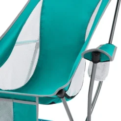 KingCamp Lightweight Padded Highback Folding Lounge Chair With Cupholder, Side Storage Pocket, And Carry Bag For Indoor Or Outdoors, Cyan -OUTSUNNY Sales GUEST 3909d7bc 6c92 4cb3 b9fb cbe0daf8de92