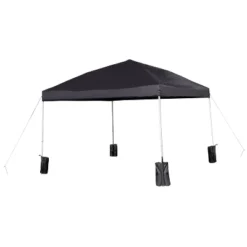 Flash Furniture 10'x10' Pop Up Event Straight Leg Canopy Tent With Sandbags And Wheeled Case -OUTSUNNY Sales GUEST 3a99f7d1 09b8 4d21 9a79 b82c31e35e4c