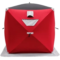 Costway Portable Pop-up 2-person Ice Shelter Fishing Tent Shanty W/ Bag Ice Anchors Red -OUTSUNNY Sales GUEST 3ba18fee 22bc 4281 861d 41cd7d664c4a