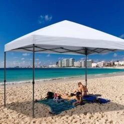 SUGIFT 10 Ft. X 10 Ft. White Instant Canopy Pop Up Tent With Carry Bag -OUTSUNNY Sales GUEST 3d06b35c 1ed7 47f1 b45e 3227265bf089