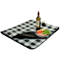 Picnic At Ascot Outdoor Picnic Blanket With Water Resistant Backing. 60" X 80"