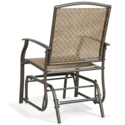 Costway 2PCS Patio Swing Single Glider Chair Rocking Seating Steel Frame Garden Brown 19 Costway 2PCS Patio Swing Single Glider Chair Rocking Seating Steel Frame Garden Brown -OUTSUNNY Sales GUEST 401d9537 8756 48ff 9c54 561e4dd91317