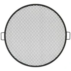 Sunnydaze Decor Sunnydaze Outdoor Camping Or Backyard Heavy-Duty Steel Round X-Marks Fire Pit Cooking Grilling Grate -OUTSUNNY Sales GUEST 4225bd61 2298 4b74 b203 9d394fd8df67