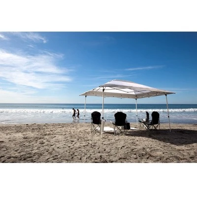 Z-Shade 14 X 10 Foot Prestige Instant Shade Outdoor Canopy Shelter Tent With Reliable Stakes, Steel Frame, And Rolling Bag, Grey & White 3 Z-Shade 14 X 10 Foot Prestige Instant Shade Outdoor Canopy Shelter Tent With Reliable Stakes, Steel Frame, And Rolling Bag, Grey & White