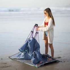 Lightspeed Outdoors Pop-Up Beach Sun Shade, Quick Shelter, Vintage Floral -OUTSUNNY Sales GUEST 491d100a 2f55 4b49 99c3 8f5991f2a5ac