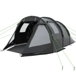 Outsunny 3-4 Person Waterproof Cabin Tent With Room Division, Portable Camping Gear With Windows, Carrying Bag, Charcoal -OUTSUNNY Sales GUEST 4f331350 00b6 42d1 8899 161b844da979