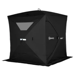Outsunny 4 Person Ice Fishing Shelter, Waterproof Oxford Fabric Portable Pop-up Ice Tent With 2 Doors For Outdoor Fishing -OUTSUNNY Sales GUEST 5007cf6e f50b 4f4c b26c da246f9ca5a9