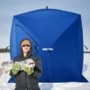 Outsunny 4 Person Ice Fishing Shelter, Waterproof Oxford Fabric Portable Pop-up Ice Tent With 2 Doors For Outdoor Fishing -OUTSUNNY Sales GUEST 5041fe52 8f18 450c ada5 fc1bf7c6fba2