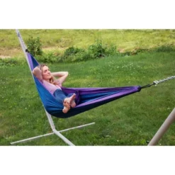 Makena Camping Hammock - Blue/Purple - Sol Living -OUTSUNNY Sales GUEST 52af5844 c177 4721 8d66 584a53ed6720