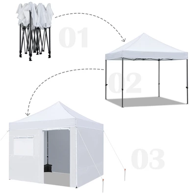 Yaheetech Outdoor Canopy 10'x10' For Camping Wedding Parties 6 Yaheetech Outdoor Canopy 10'x10' For Camping Wedding Parties - Image 4
