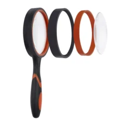 Insten Large Magnifying Glass 75 Mm Lens, 7X Handheld Magnifier For Reading, Orange -OUTSUNNY Sales GUEST 5602a60c 2e58 4631 9cde 758cde69e4df