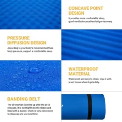 KingCamp Double Self Inflating Camping Sleeping Pad Mat With 2 Pillows -OUTSUNNY Sales GUEST 593edad4 56b4 4e9e a8ba d45b2b526c00