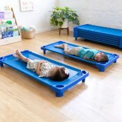 ECR4Kids Streamline Cot, Standard Size, Classroom Furniture, Blue, 6-Pack -OUTSUNNY Sales GUEST 5abb5857 8c57 4f85 abbf 39dfb9e2ce07