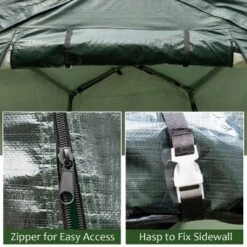 Costway 8'x14' Patio Tent Carport Storage Shelter Shed Car Canopy Heavy Duty Green -OUTSUNNY Sales GUEST 5b5de612 1d3b 4abe 88d2 548f9dce7be6