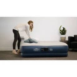 Serta 16" Raised Inflatable Air Mattress With Built In Pump - Queen -OUTSUNNY Sales GUEST 5e73dc8e 1e94 47eb bc38 472b5a6e310a