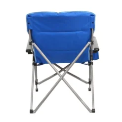 Kamp-Rite Double Layered Soft Padded Folding Supportive Hard Arm Outdoor Camping Lounge Chair With Useful Cupholder, Blue (2 Pack) -OUTSUNNY Sales GUEST 5edc15fe 1f86 402a bf90 c92a094c37f2