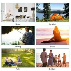 Costway Portable 38'' Oversized High Outdoor Beach Chair Camping Fishing Folding Chair -OUTSUNNY Sales GUEST 62234668 43f6 48ae 89bf ceb7de5d946e