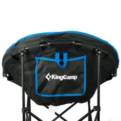 KingCamp Folding Portable Indoor And Outdoor Waterproof Saucer Lounge Camping And Bedroom Chair With Cup Holder And Back Storage Pocket, Black/Blue -OUTSUNNY Sales GUEST 63a767cd c448 4077 b9d5 68ac48f0611a
