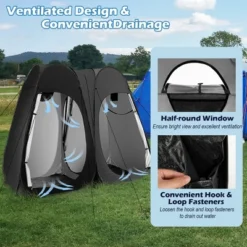 Costway Outdoor 7.5FT Portable Pop Up Shower Privacy Tent Dressing Changing Room Camping -OUTSUNNY Sales GUEST 642ad871 155f 4e3a b850 dc16b6d40be7